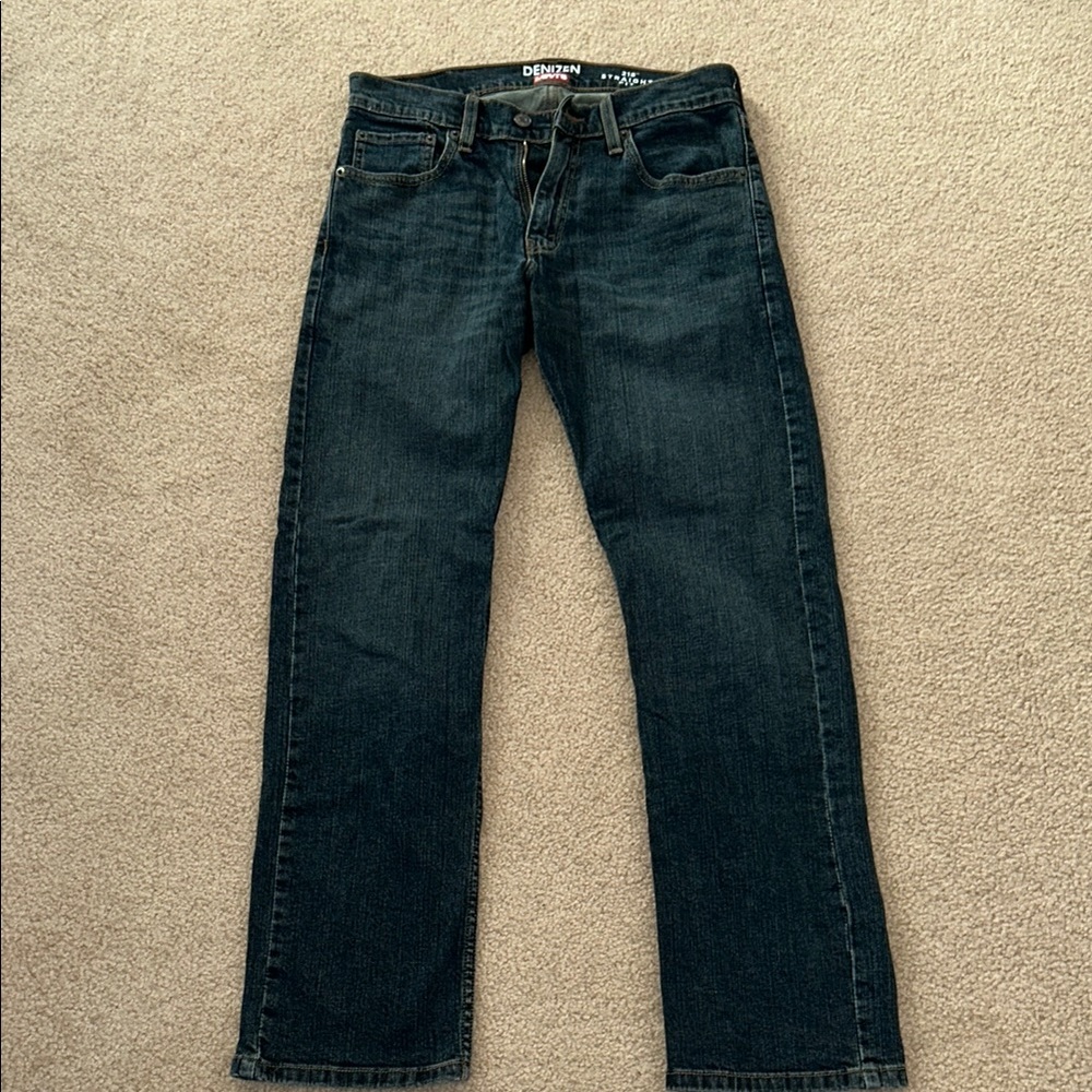 Men's Dark Blue Denim Jeans